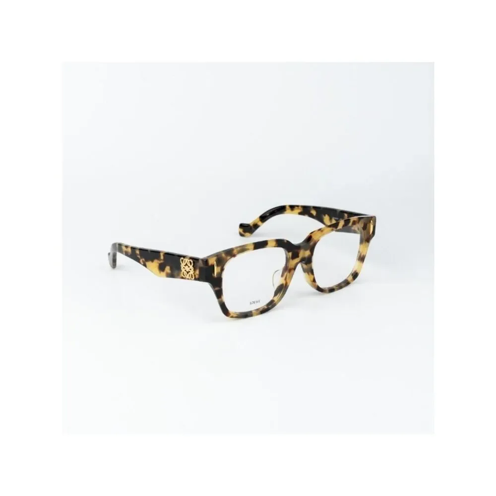 Loewe Women Eyeglasses Brown Havana Square LW50091F 056 NEW AUTHENTIC